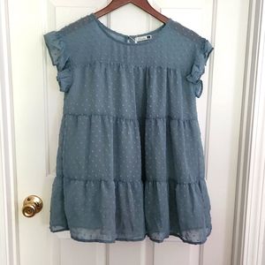 Green/teal women's top size S